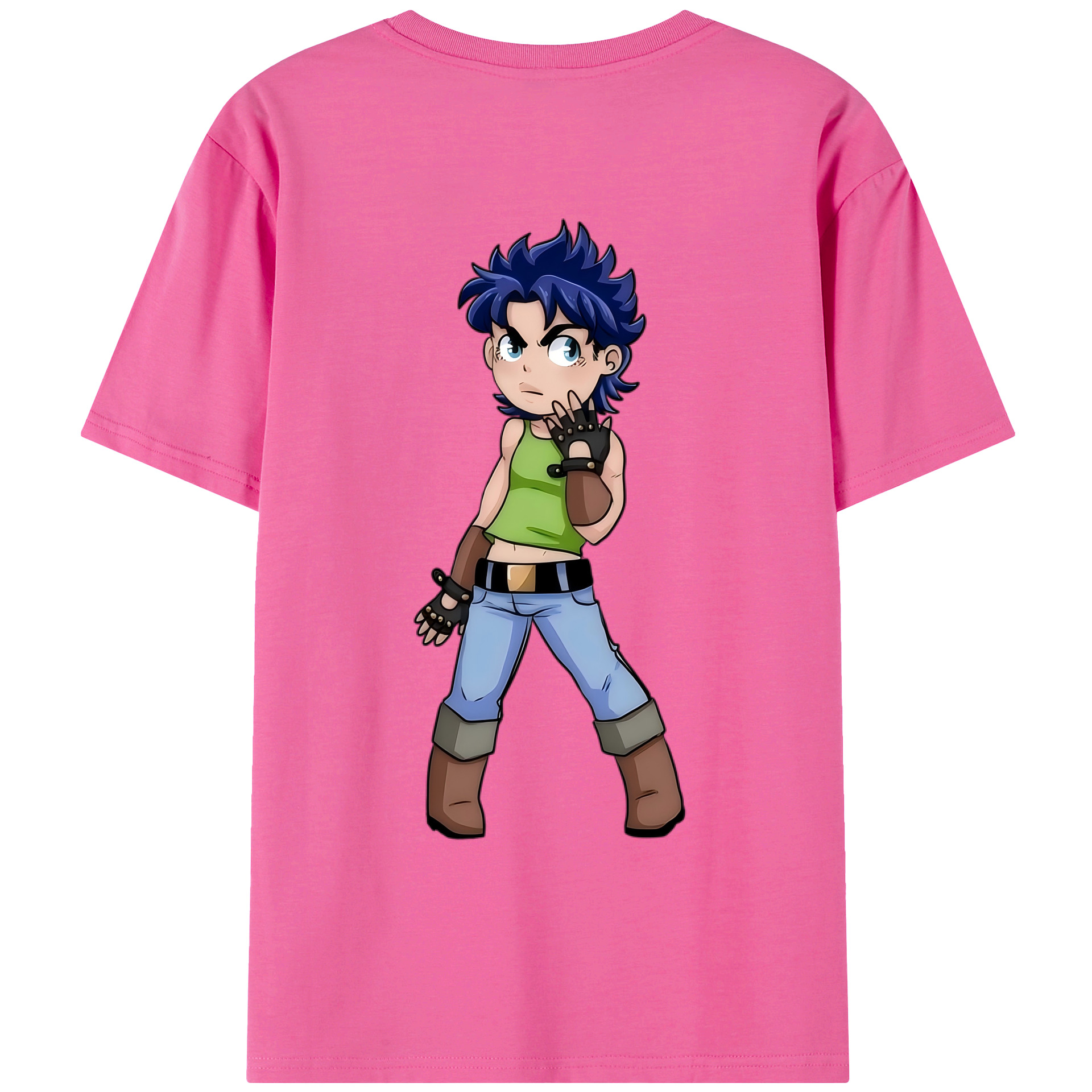 （画像用） ジョジョの奇妙な冒険 広瀨康一 JoJo's Bizarre Adventure Hirose Koichi レディース半袖Tシャツ(バックプリント)